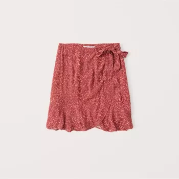 Ruffle wrap 2025 mini skirt abercrombie