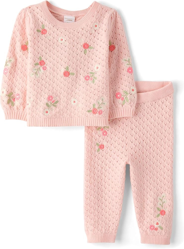 Gymboree Baby Girls' And Newborn Long Sleeve Sweater and Pants 2-piece Outfit Set | Amazon (US)