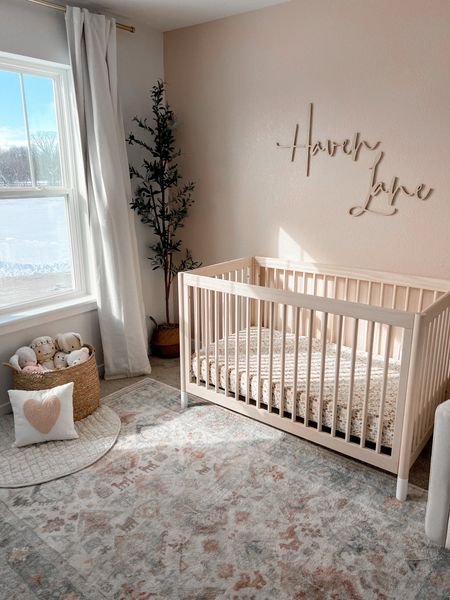 baby girl nursery ☁️

neutral nursery / inspiration / pink nursery / natural wood crib / olive tree / rocking chair / crib sheet / name sign

#LTKbaby #LTKbump #LTKkids