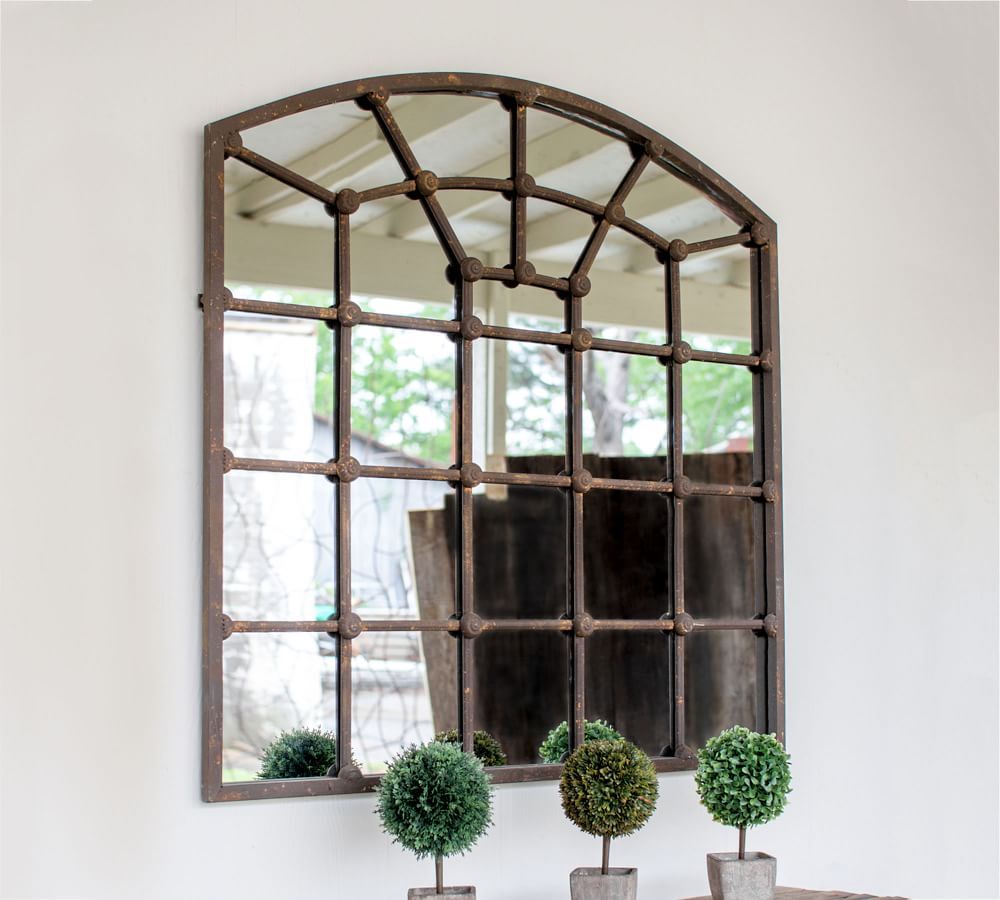 Arched Iron Mirror | Pottery Barn (US)