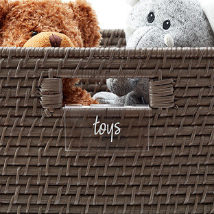 THE HOME EDIT® Bin Clip Labels Clear Set of 3 | The Container Store