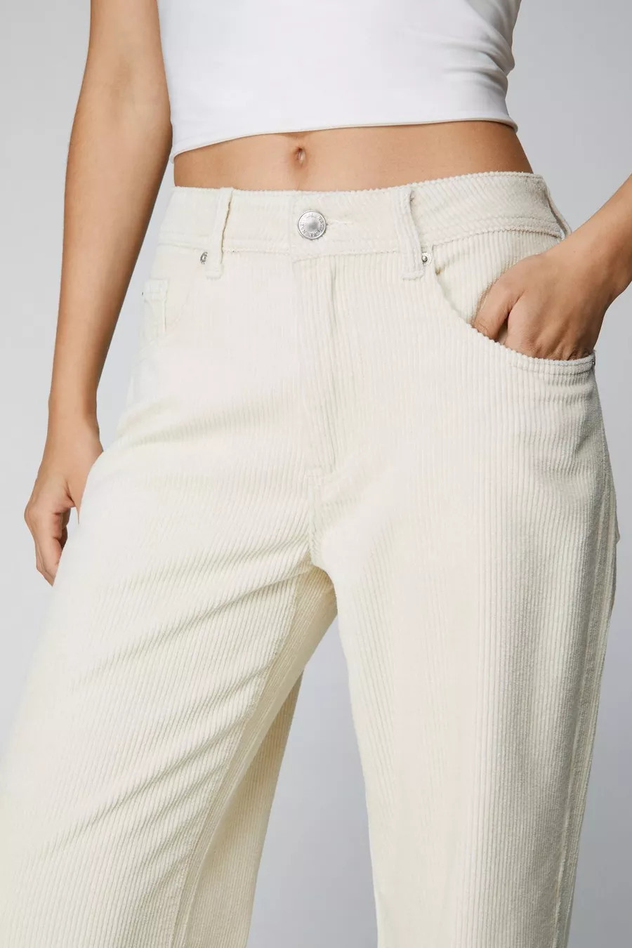 Corduroy Straight Leg Pants | Nasty Gal US