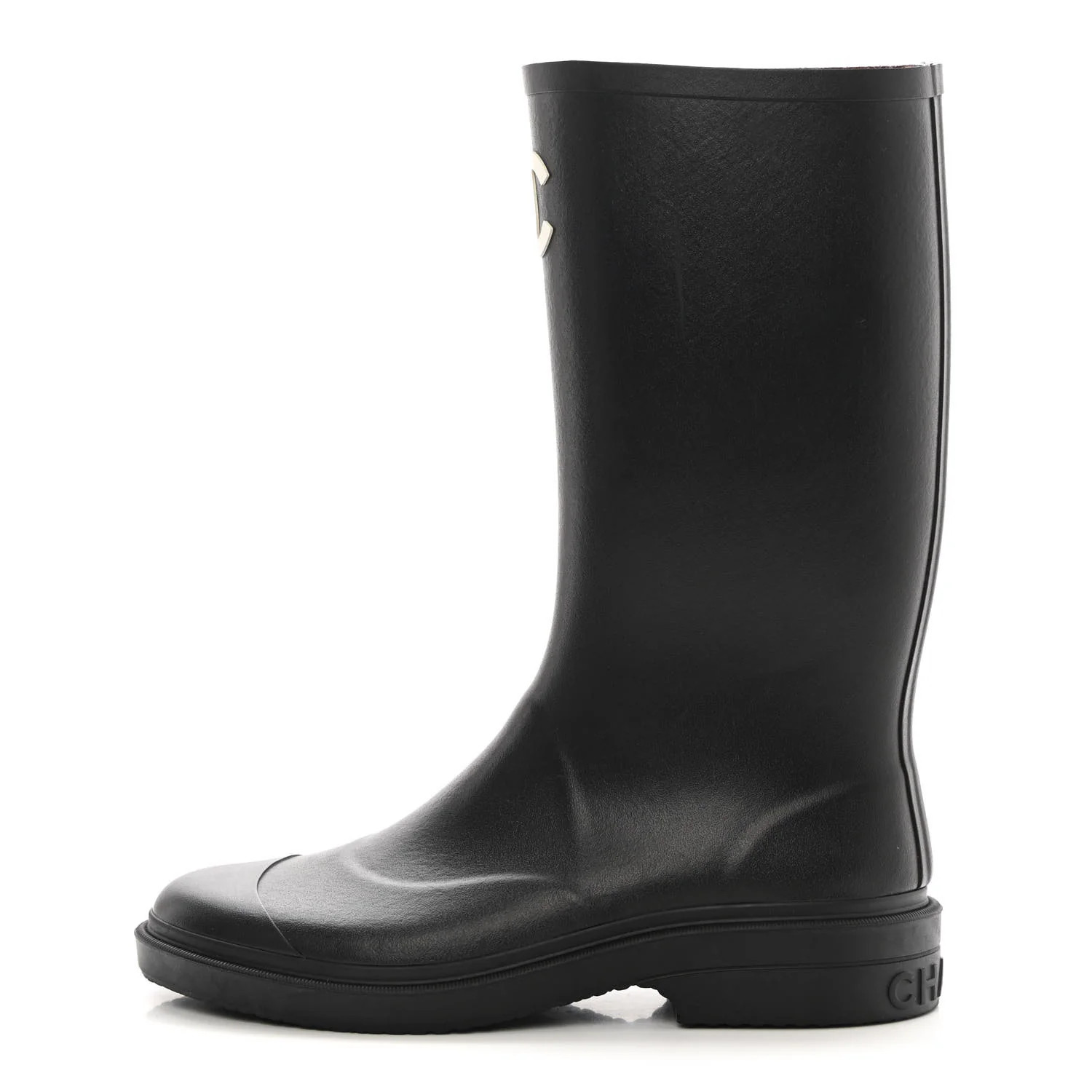 Caoutchouk CC High Boots 41 Black | FASHIONPHILE (US)