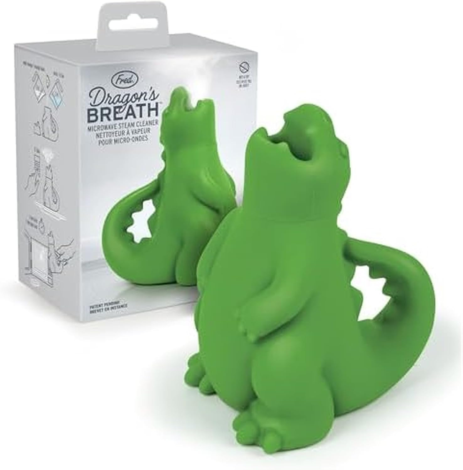Genuine Fred DRAGON'S BREATH Microwave Steam Cleaner, BPA-Free Silicone Dragon Design, Easy to Use, Reduces Cleaning Time, Dishwasher Safe, Fun and Effective Kitchen Gadget | Amazon (US)
