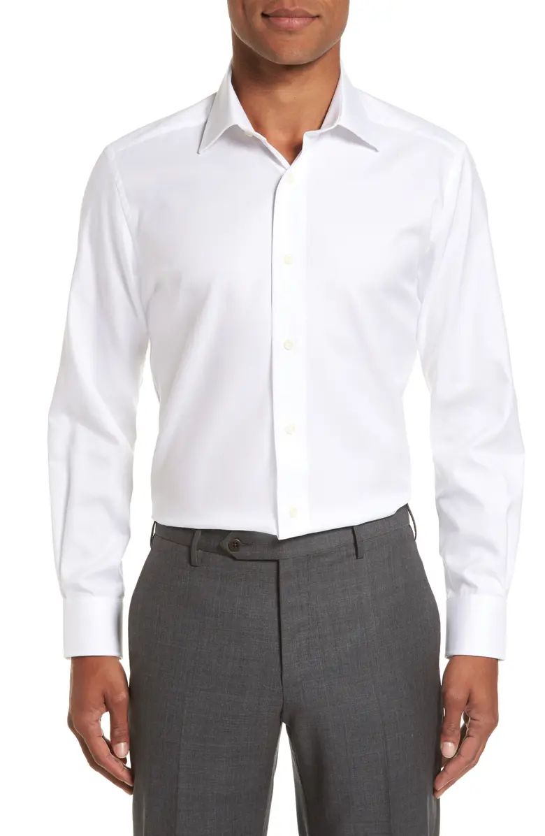 Trim Fit Cotton Dress Shirt | Nordstrom