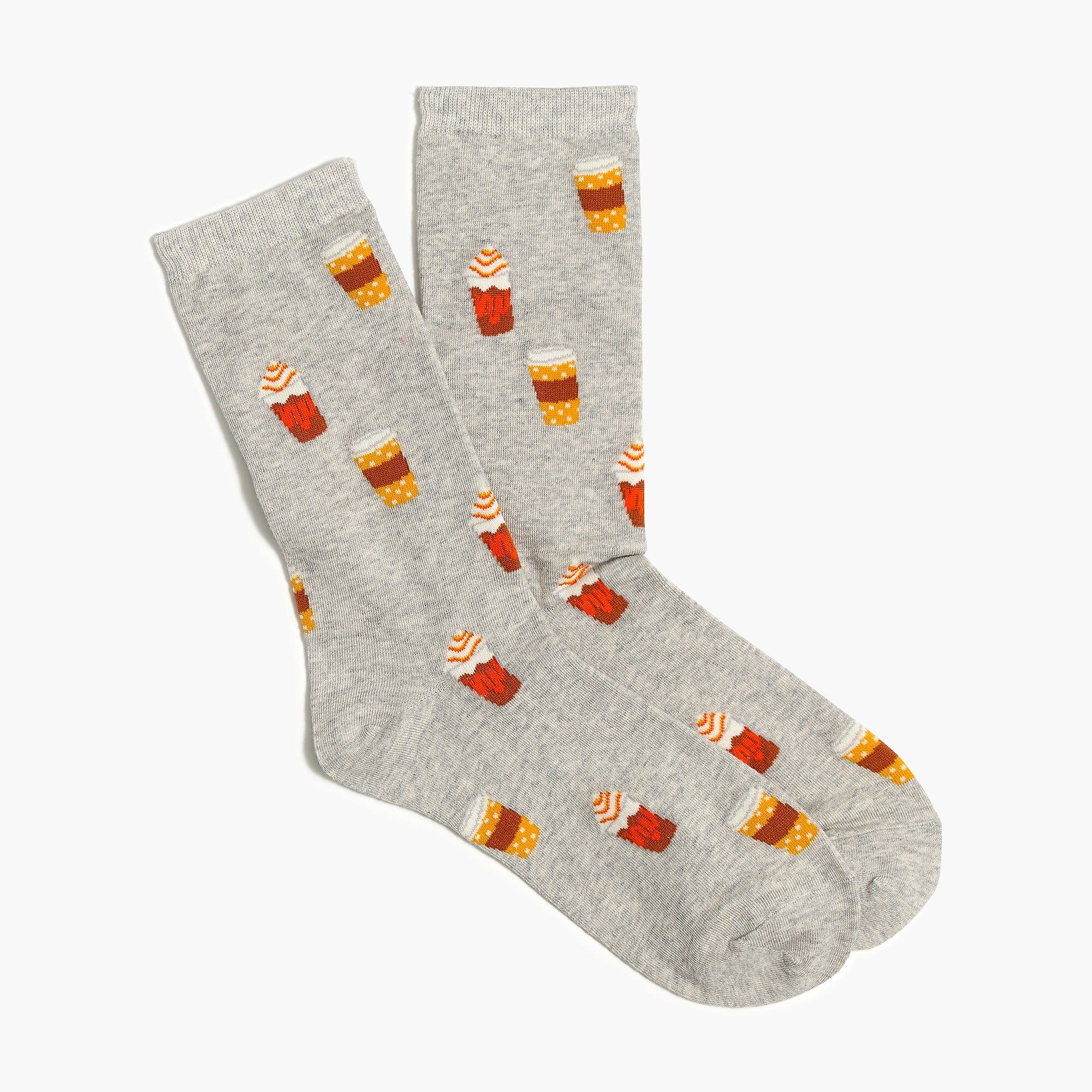 Pumpkin spice latte trouser socks | J.Crew Factory