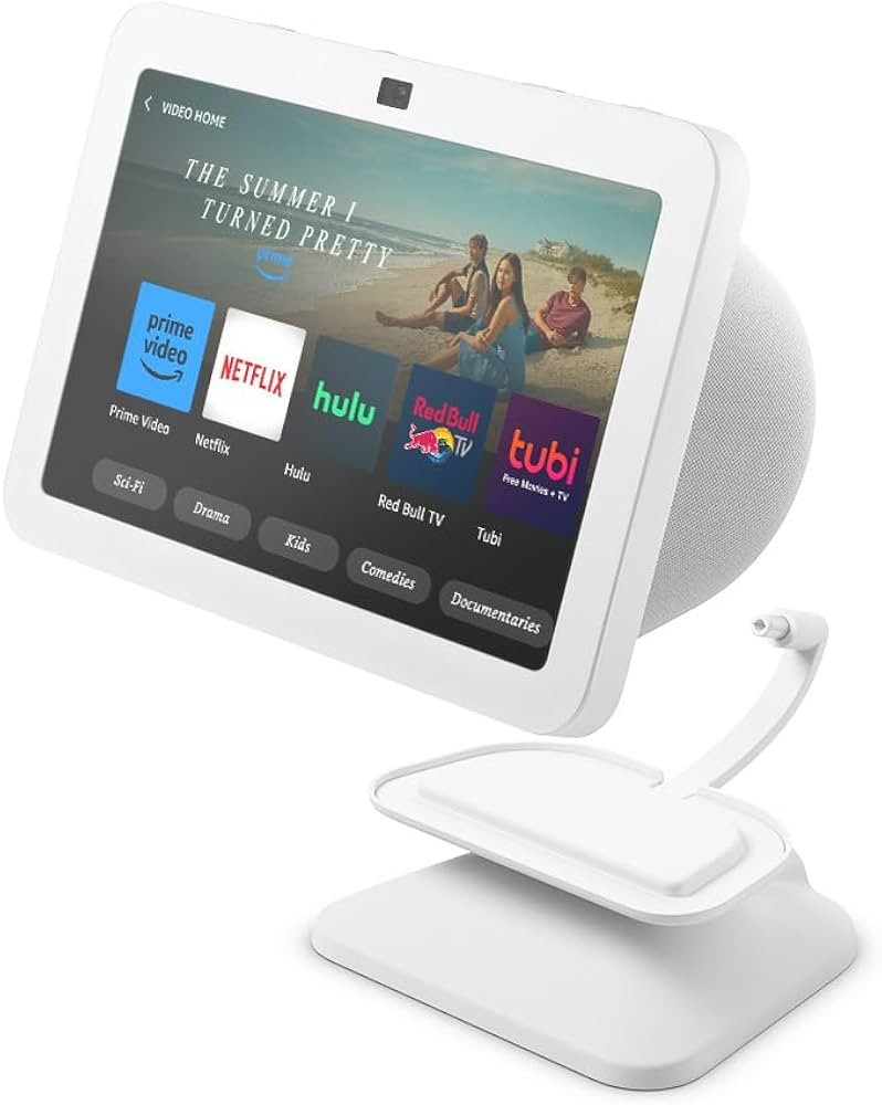 Echo Show 8 (3rd Gen, 2023 release) with Adjustable Stand with USB-C Charging Port | Glacier Whit... | Amazon (US)