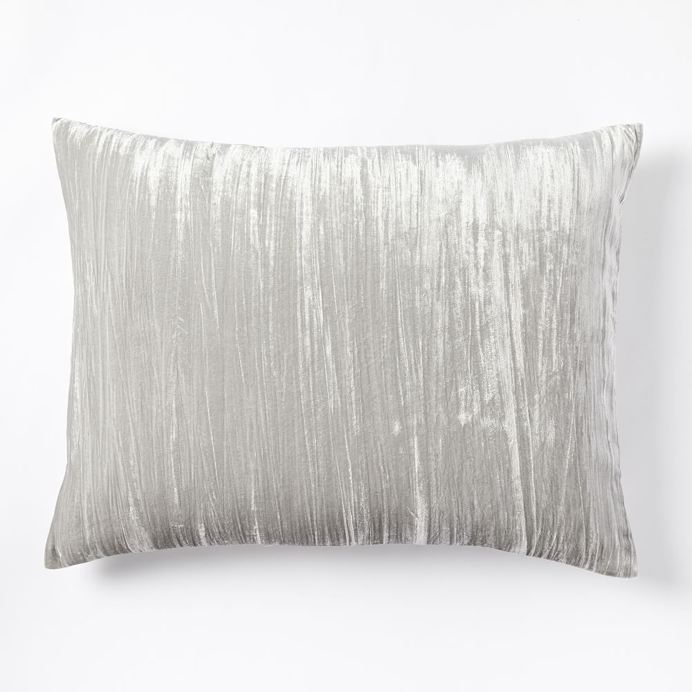 Crinkle Velvet Duvet Cover & Shams | West Elm (US)