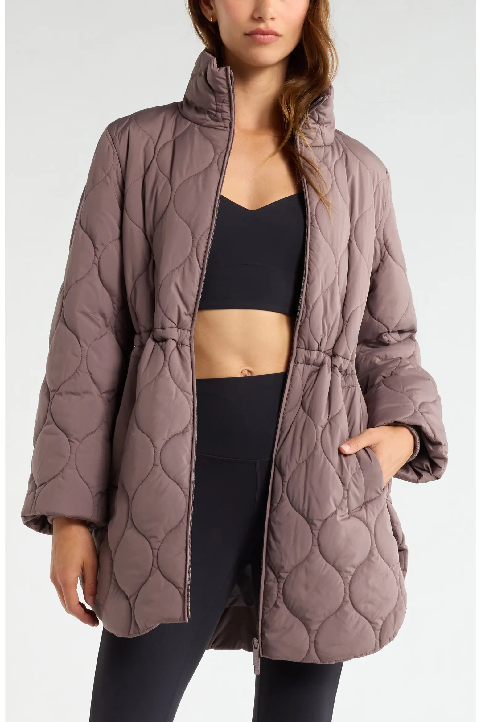 Skyline Quilted Long Jacket (Women) | Nordstrom | Nordstrom