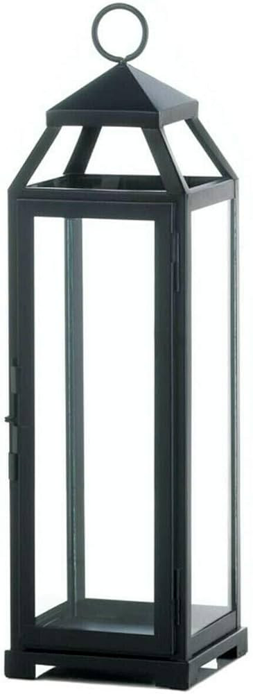 Accent Plus Large Lean & Sleek Candle Lantern, Black | Amazon (US)