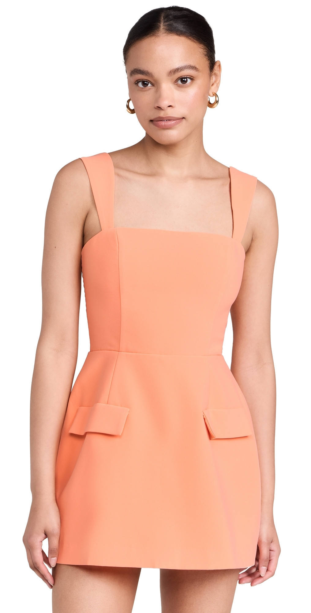 Amanda Uprichard Bethany Skort Romper Guava S | Shopbop