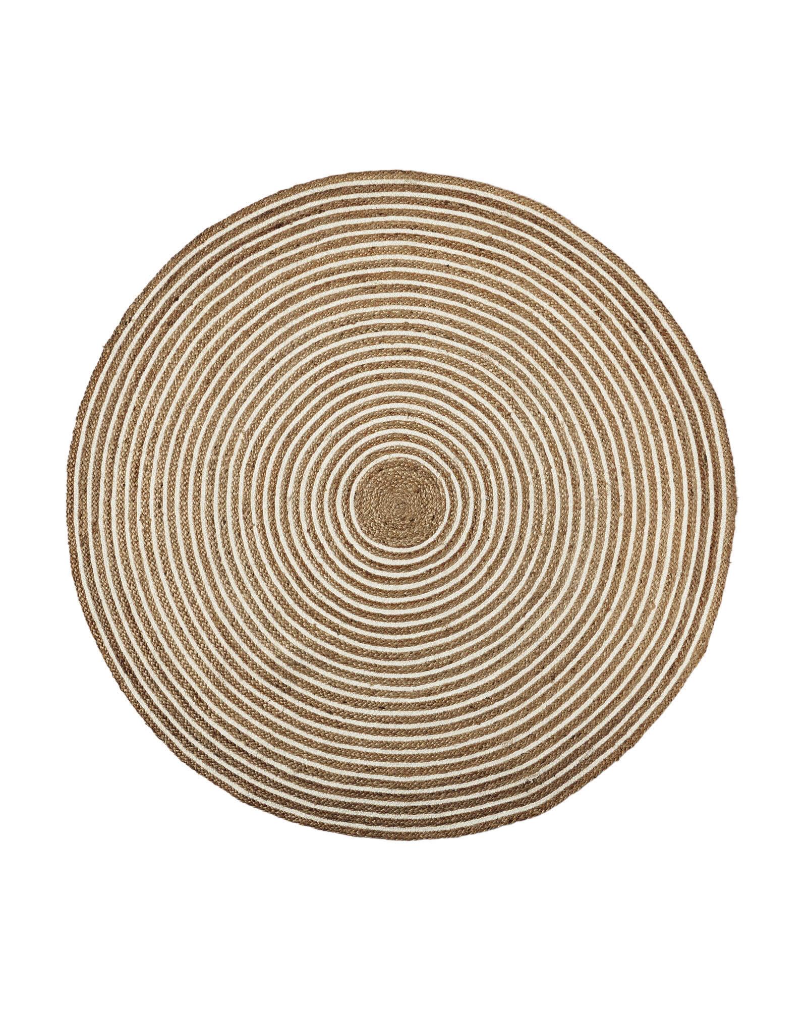 Round Cotton & Jute Rug | Serena and Lily