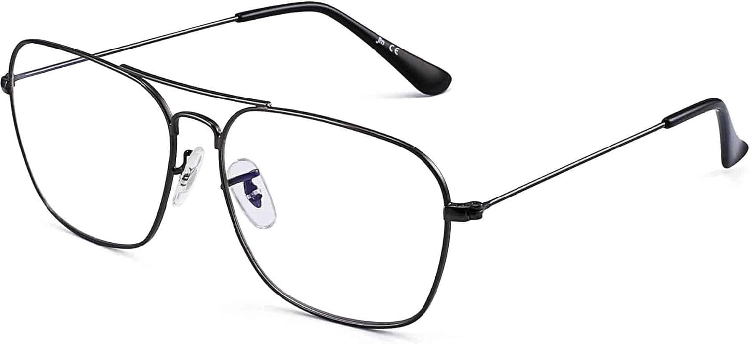 JM Aviator Blue Light Blocking Computer Glasses, Square Eye Protect Video Eyeglasses Anti Glare M... | Amazon (US)