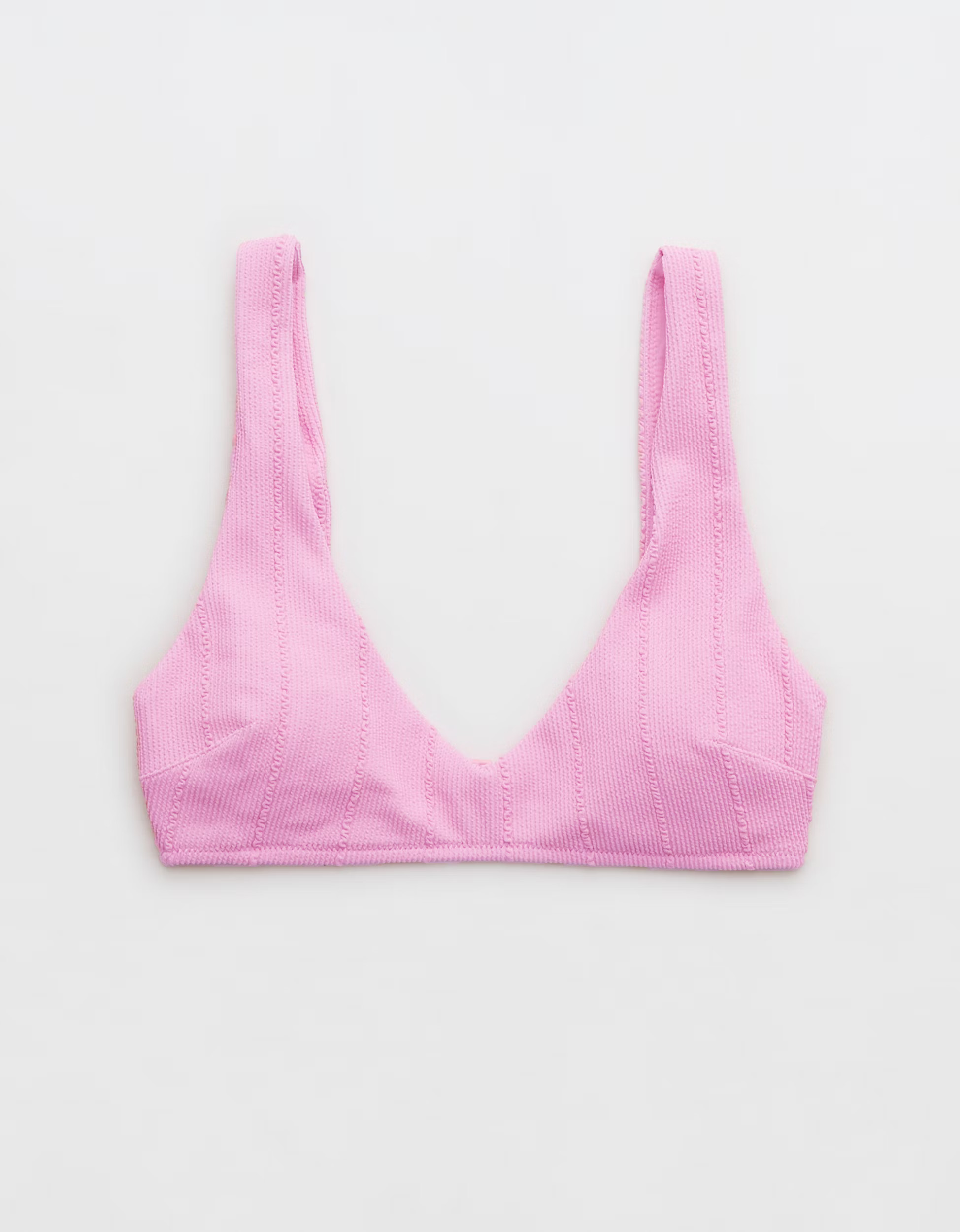 Aerie Crinkle V Scoop Plunge Bikini Top | American Eagle Outfitters (US & CA)