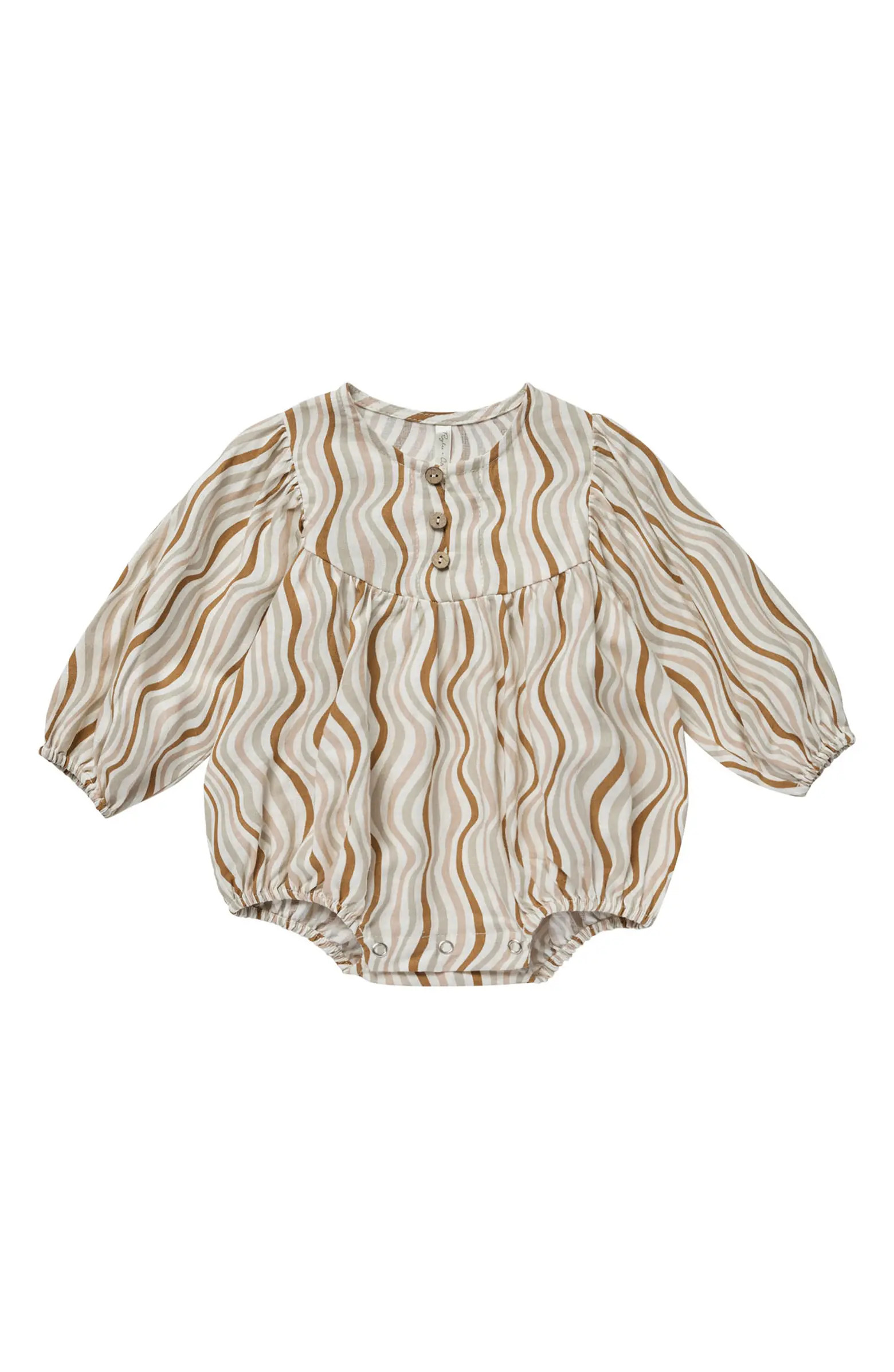 Rylee + Cru Gwen Retro Waves Long Sleeve Romper | Nordstromrack | Nordstrom Rack