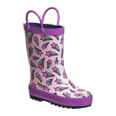 Laura Ashley Little Kids  Girl Rain Boots - Lilac/Pink, 1 | Target