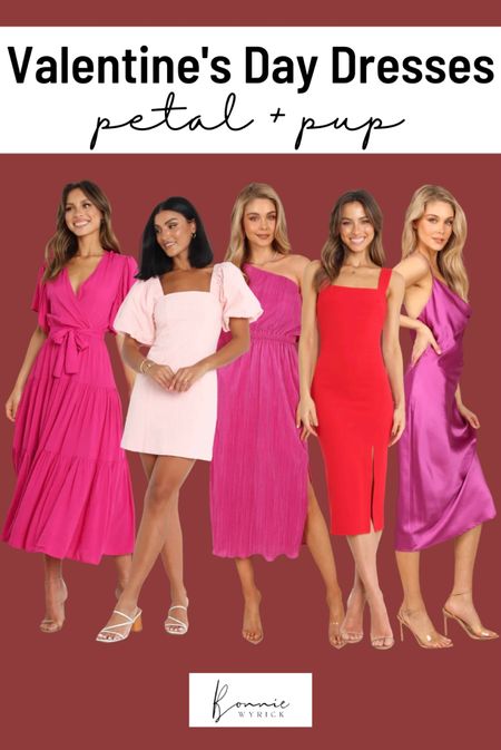 Valentine’s Day dresses from Petal + Pup 😍💕 How cute are these festive finds? I’m loving the hot pink trends this spring so these dresses are the perfect ‘fits for kicking off the season of love! Midsize Dress | Midi Dress | Satin Dress | Puff Sleeve Dress | Wrap Dress | One Shoulder Dress | Valentine’s Day Outfit | V-Day OOTD | Valentine’s Day Outfit Inspiration

#LTKunder100 #LTKSeasonal #LTKcurves