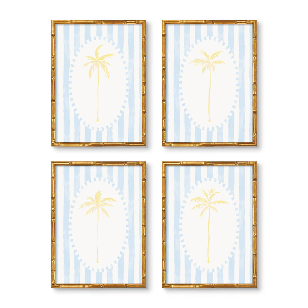 Cabana Palms Set of 4 | Urban Garden Prints