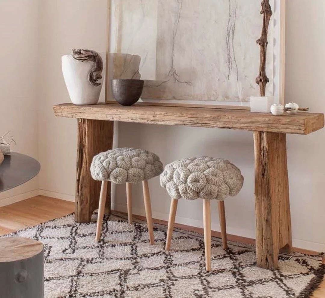 Console Table Hallway Unique Entryway Narrow Floating Live - Etsy | Etsy (US)