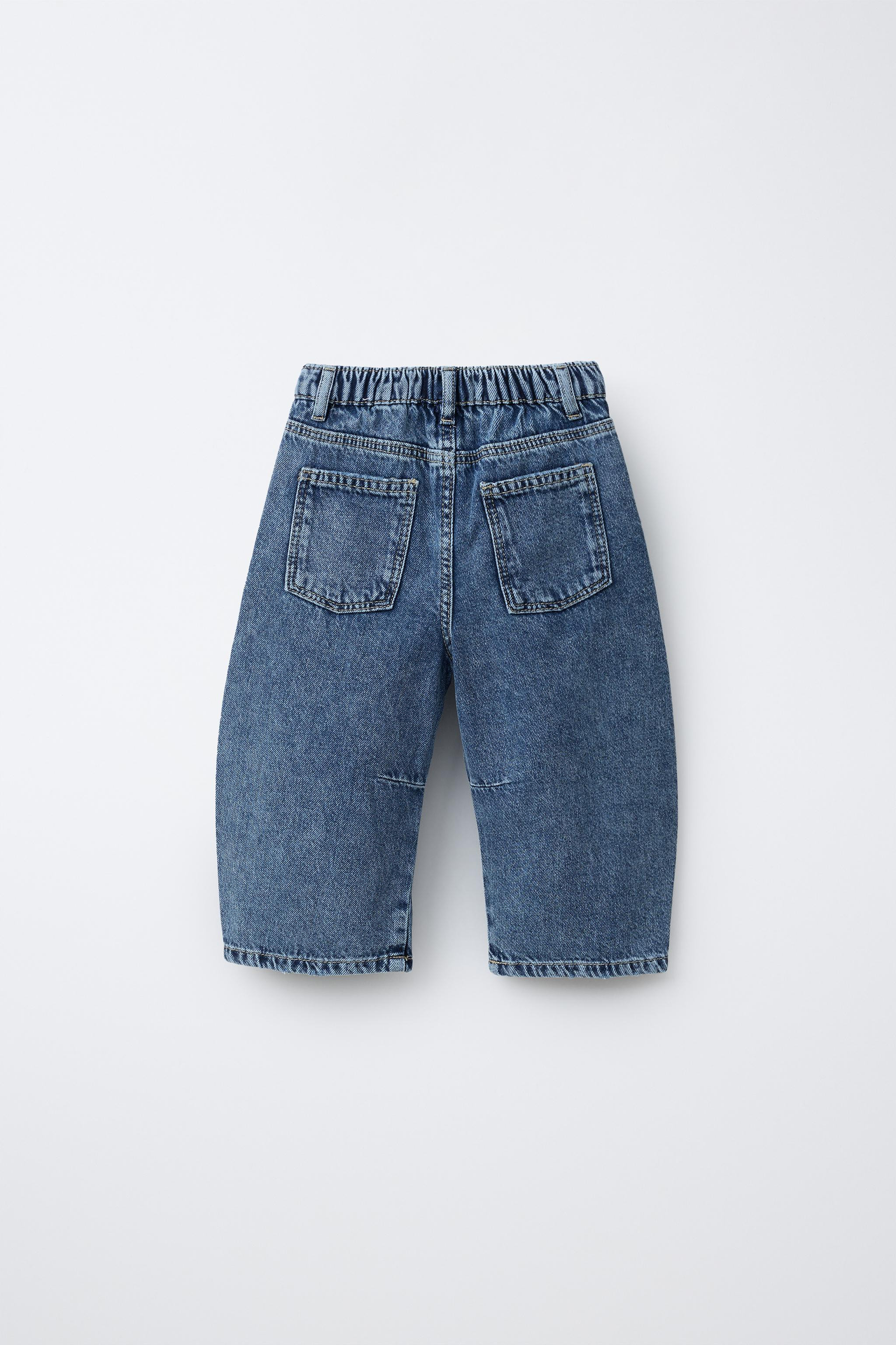 RIPPED SUPER BARREL JEANS | Zara US