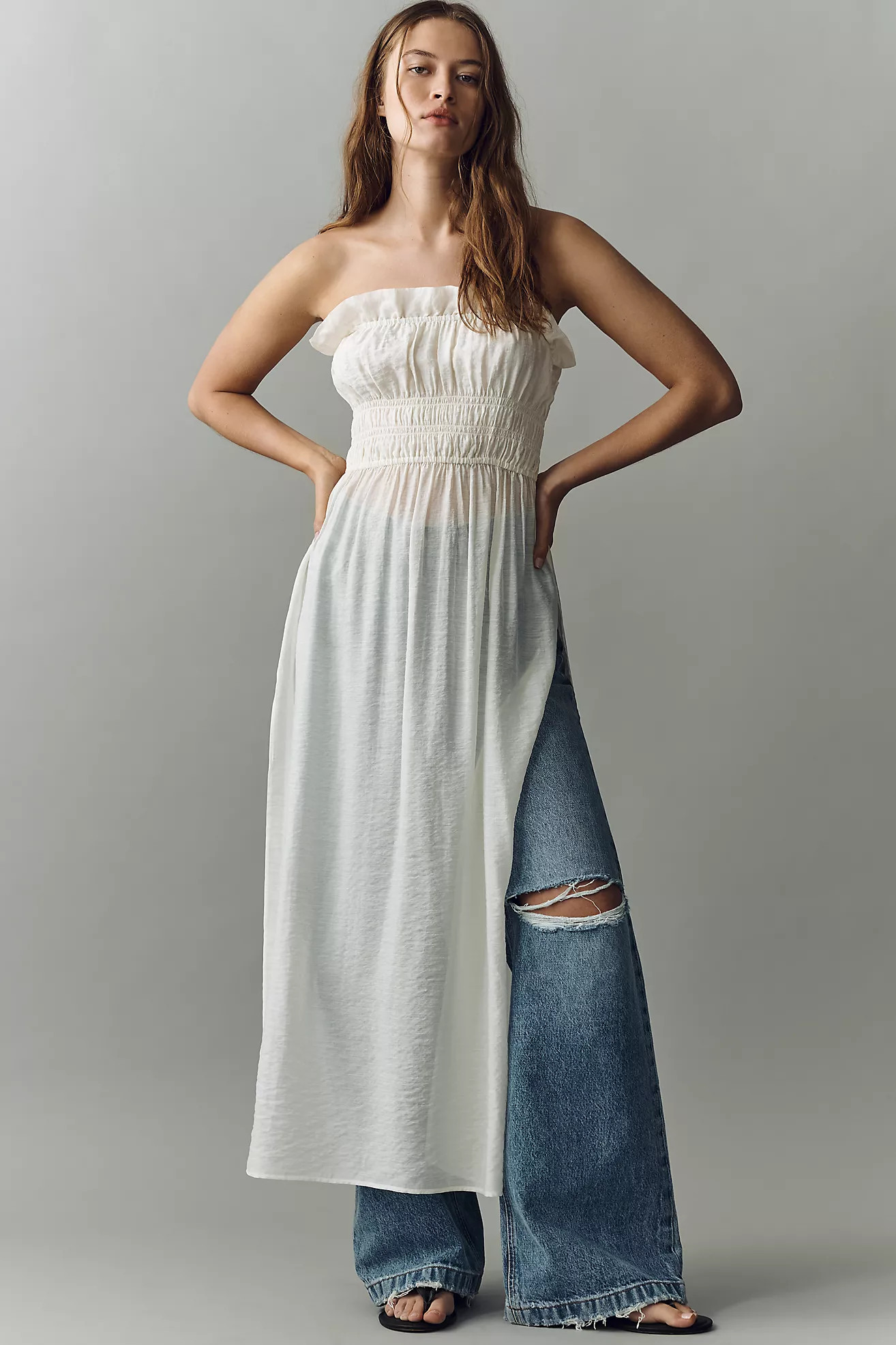 By Anthropologie Sheer Maxi Top | Anthropologie (US)