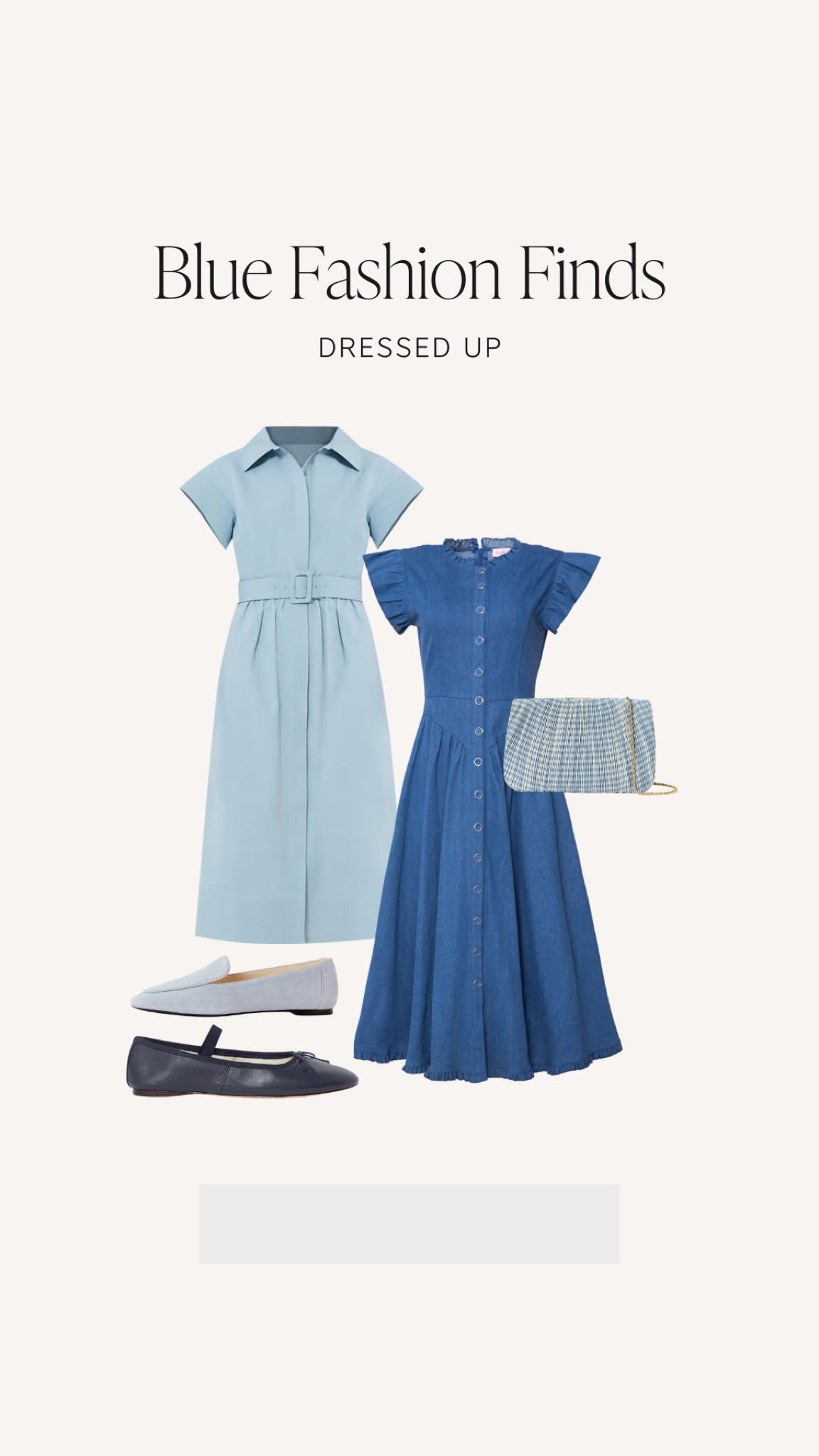 Adding blue wherever possible 💙


#Blue #Fashion #Dress #DressedUp #Gingham #Purse #Clutch #Bag #Navy #Shoes #Loafer #Flats #BalletFlats #Belly #Designer #BlueDress #chambray

#LTKWorkwear #LTKSeasonal #LTKBeauty