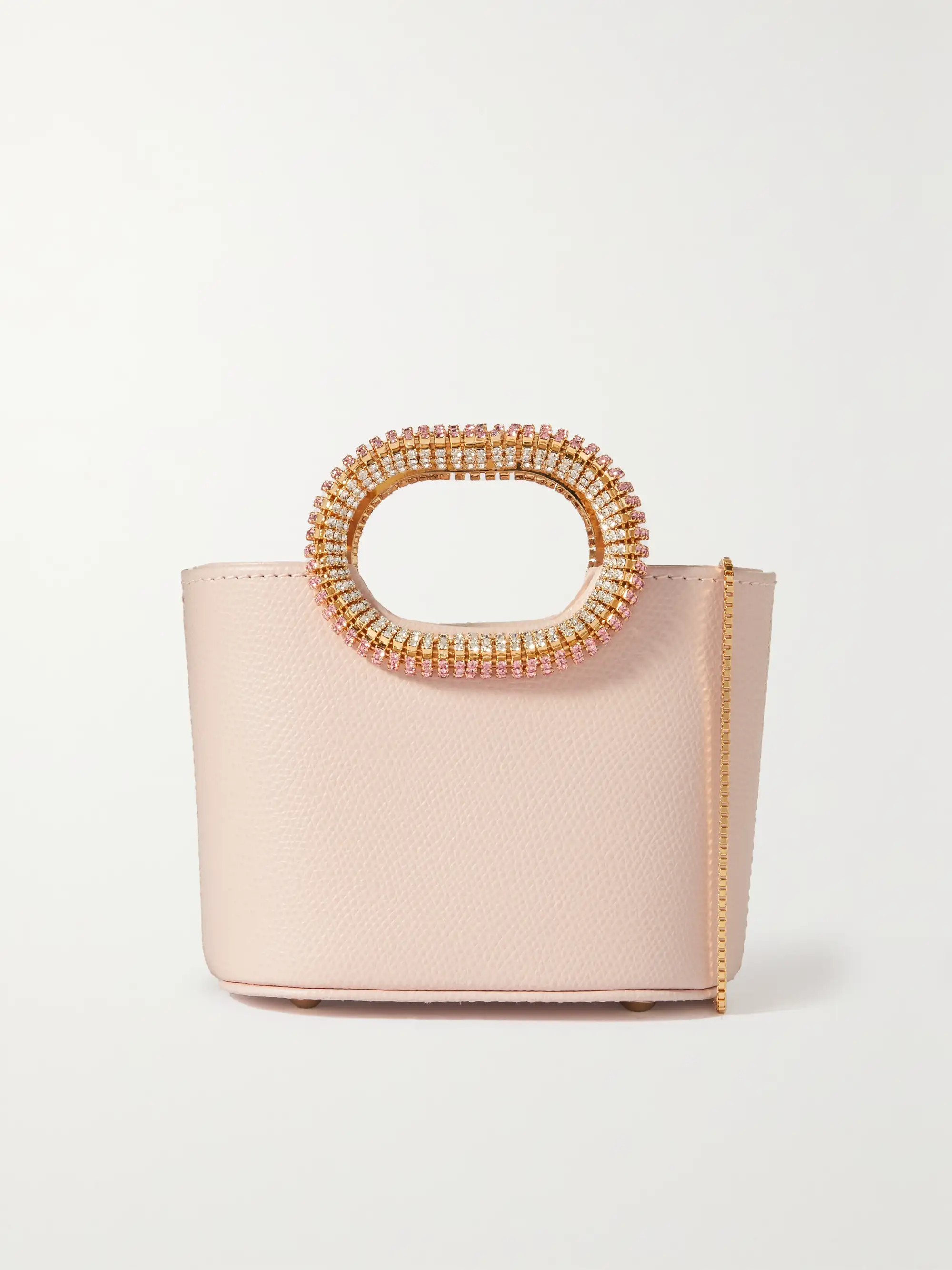 Anita crystal-embellished textured-leather tote | NET-A-PORTER (US)