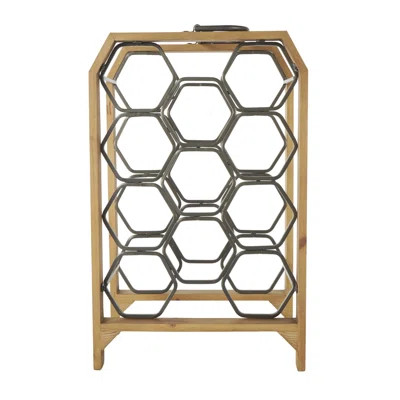 Etain 11 Bottle Tabletop Wine Bottle Rack Brown | Wayfair North America