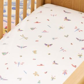 Organic Little Garden Bugs Crib Fitted Sheet | West Elm (US)