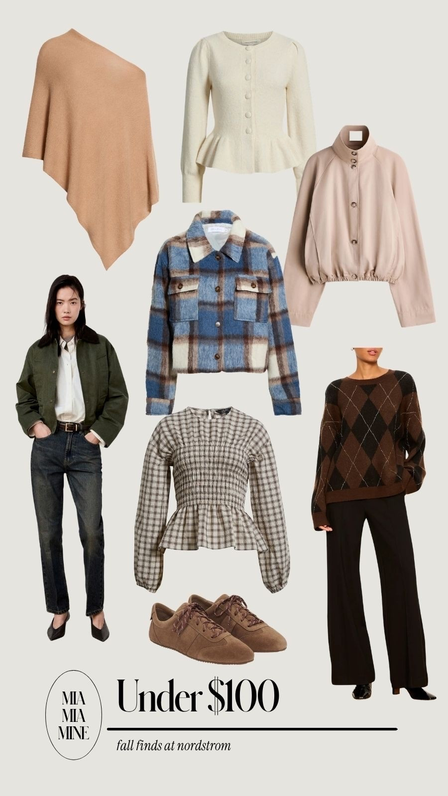 Nordstrom new arrivals under $100
Plaid jackets, plaid sweaters and bomber jackets