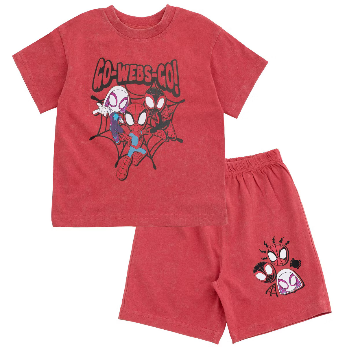 Marvel Spider-Man T-Shirt and French Terry Shorts Outfit Set Toddler | Target
