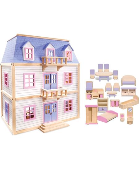 Melissa & Doug Wooden Multi-Level Dollhouse SIOC - Wooden Multi-Story Pretend Play Dollhouse For Kids 

The is one of Lilly's fav Christmas presents! She plays with this for hours! 

#LTKkids #LTKHoliday #LTKbaby