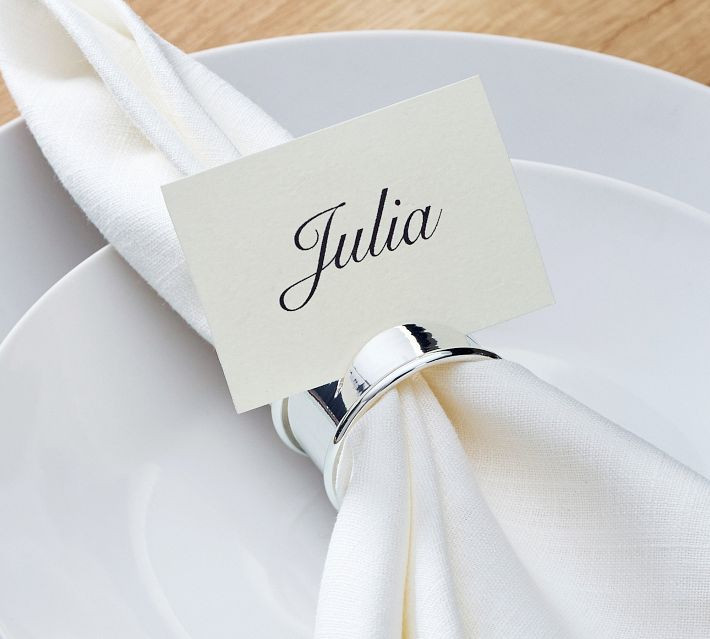 Caterers Box Napkin Rings - Set of 12 | Pottery Barn (US)
