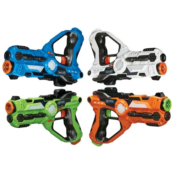 GPX Laser Tag Set of 4 Blasters and 4 Vests, LT459BDL | Walmart (US)