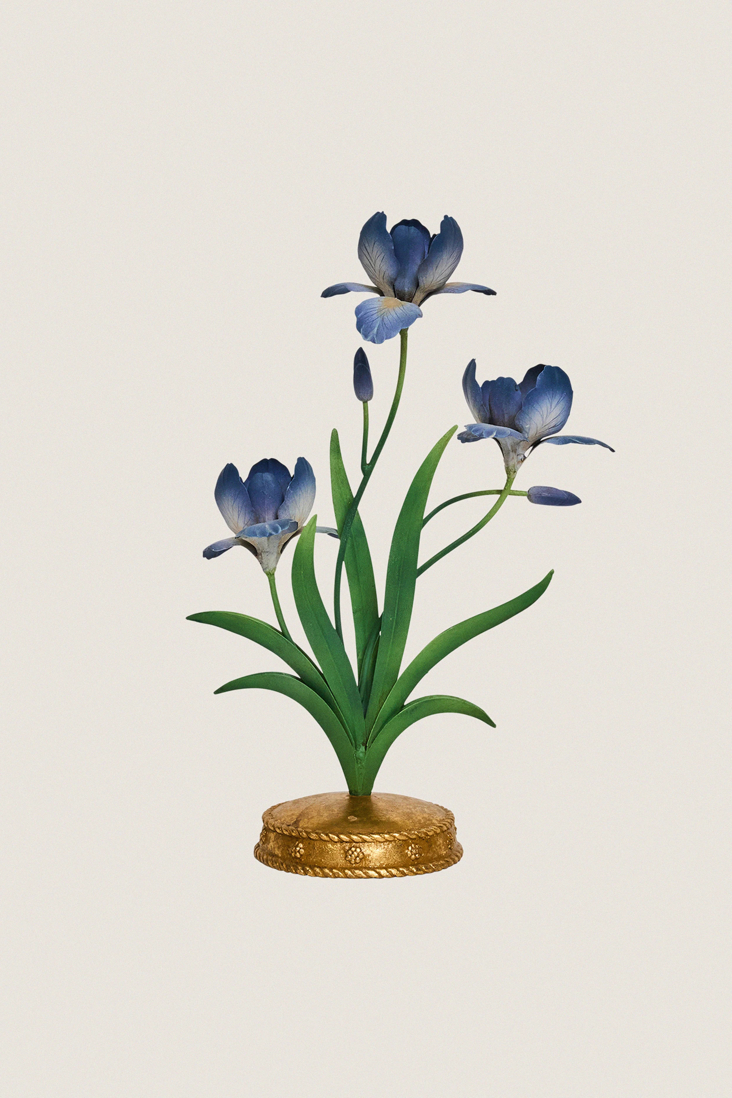 Chambray Meadow Walk Iris 14" Centerpiece Candelabra | Tuckernuck (US)