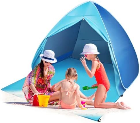 FBSPORT Beach Tent, Pop Up Sun Shelter for 2-3 Person, UPF 50+ Beach Shade Instant Portable Tent ... | Amazon (US)