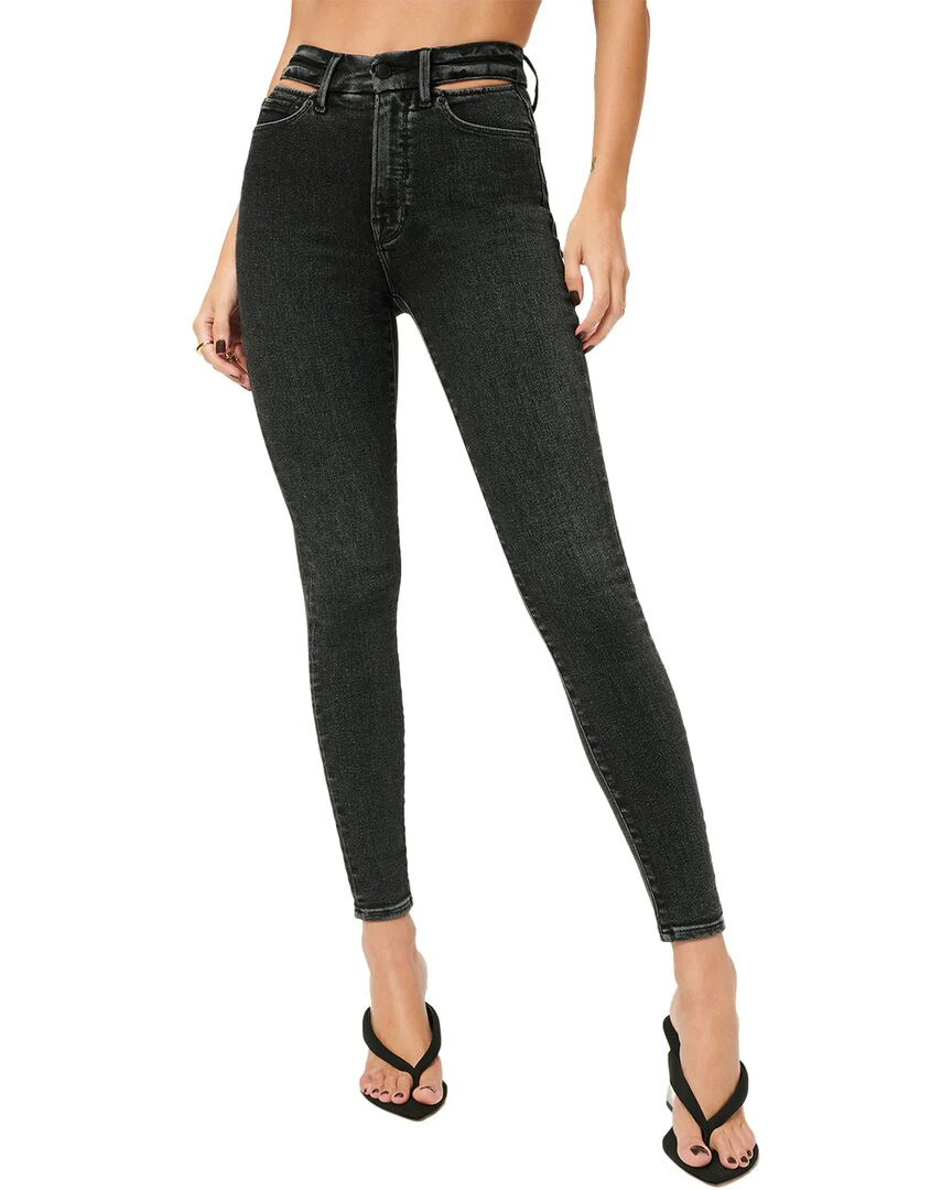 GOOD AMERICAN Good Waist Black Skinny Jean | Shop Simon