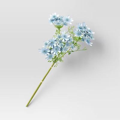 Artificial Blue Flower Stem - Threshold™ | Target
