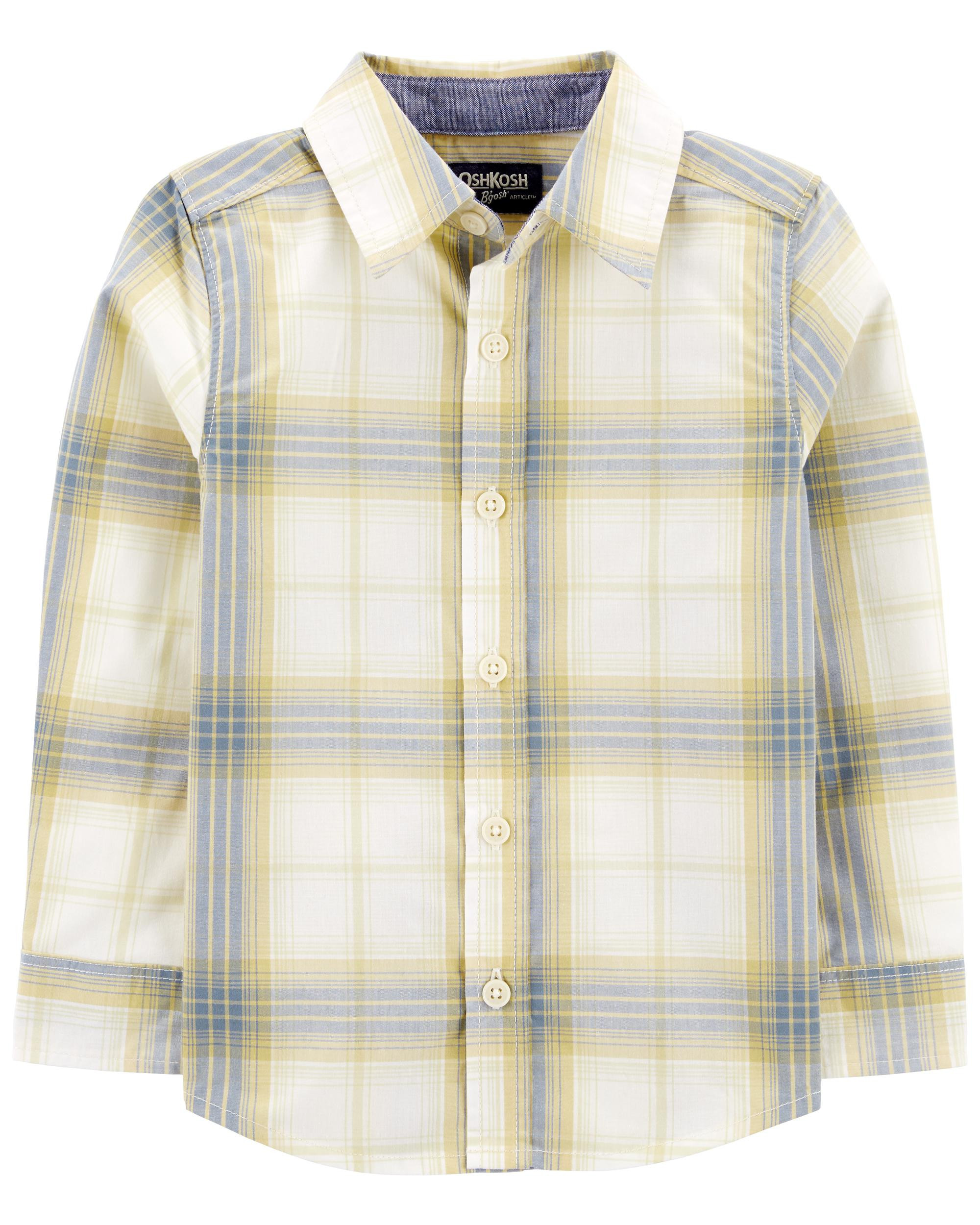 Toddler Plaid Button-Front Shirt | Carter's