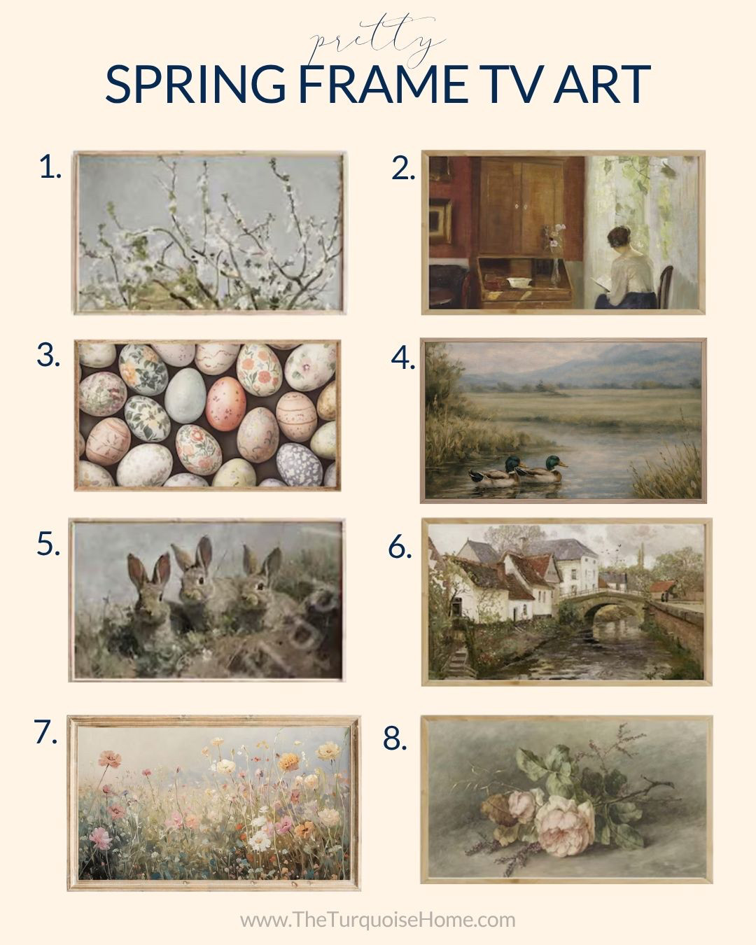 Grab one (or more!) of these spring Frame TV digital art pieces for spring! 

 #LTKSeasonal #LTKHome