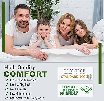 RUVANTI 100% Cotton Sheets for Full Size Bed - Crispy Cooling Percale Sheets - Breathable & Durab... | Amazon (US)