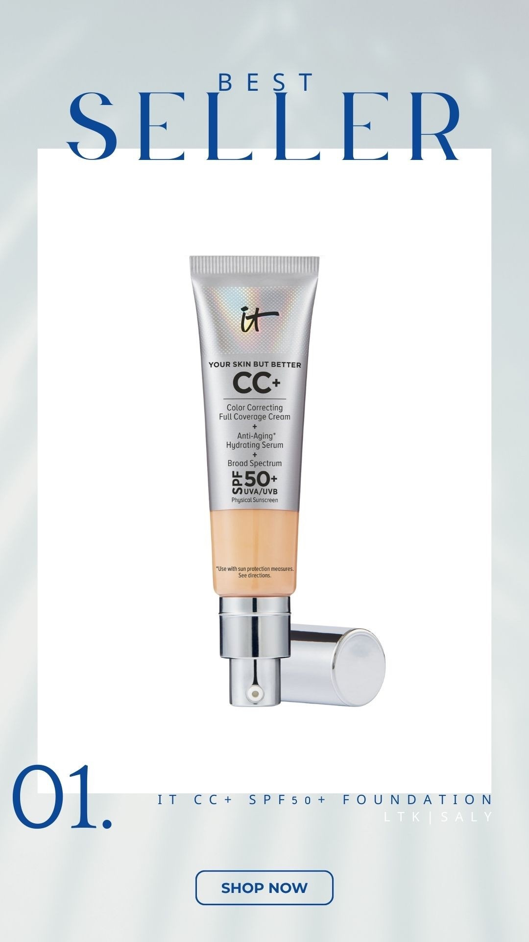 It cosmetics CC+ SPF 50+ nude glow full coverage cream Nordstrom 

#LTKCyberWeek #LTKBeauty #LTKgrwm
