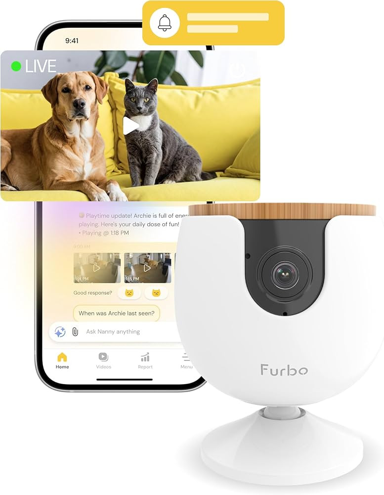 Furbo Mini Pet Camera [Subscription Required] Unlock Camera w/Paid Plan: Home Security with Dog &... | Amazon (US)