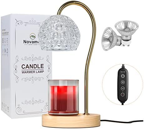 Candle Warmer Lamp, Dimmable Candle Warmer for Scented Wax with Timer, Top Down Candle Warmer Lan... | Amazon (US)