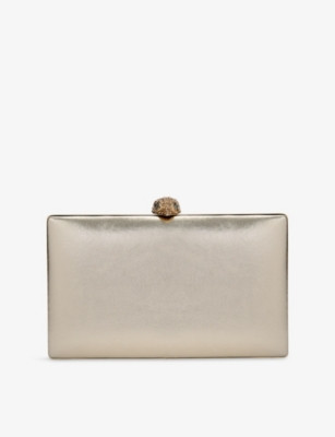 Crystal Kensington Leather Clutch Bag | Selfridges