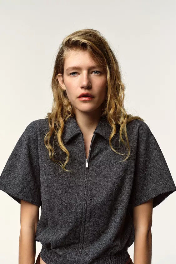 SHORT SLEEVE SOFT GILET | Zara UK