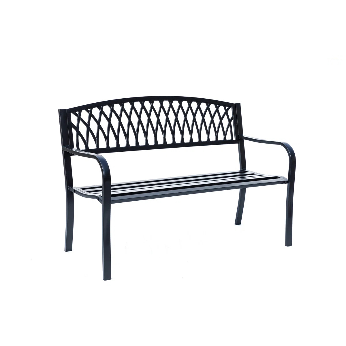 Steel and Cast Iron Garden Bench for Outdoor Serenity | Wayfair North America