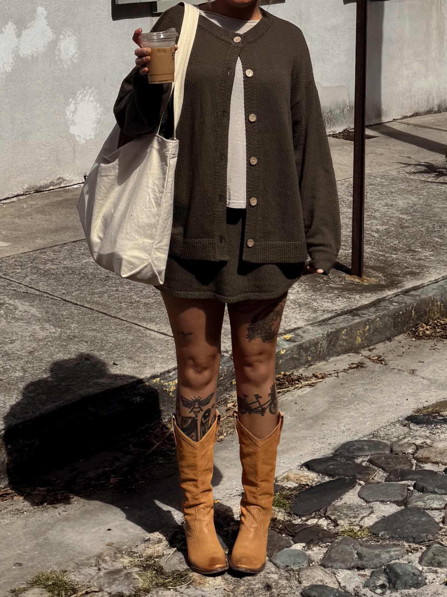 the most perfect little set for fall! wearing a size medium in the fp set and in the color *winter moss* ! boots are vintage frye! ◡̈ 

#LTKStyleTip #LTKSeasonal #LTKFindsUnder100