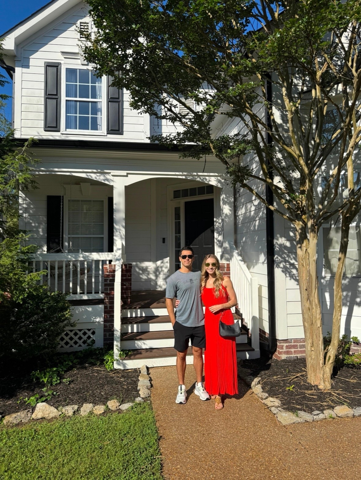 We bought a house! I thought this dress was the perfect color pop for the first picture at our home. Stay tuned for more home decor content ahead!

#LTKHome #LTKStyleTip #LTKItBag