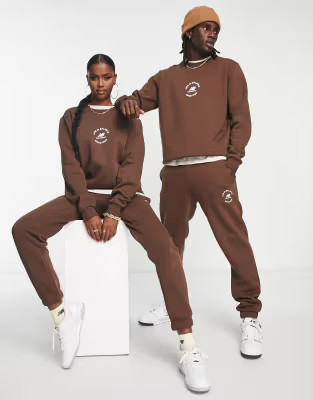 New balance unisex life in balance sweatshirt in brown | ASOS (Global)